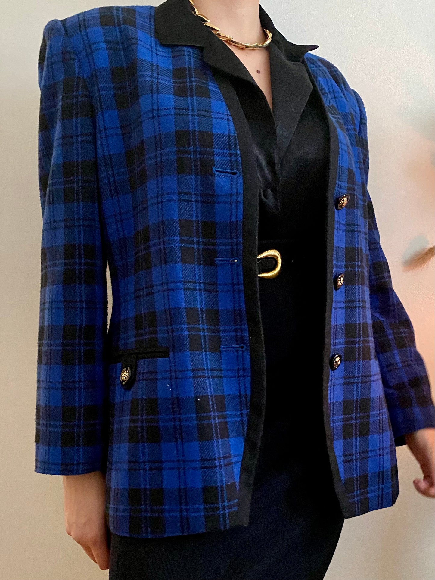 Blue Plaid Blazer