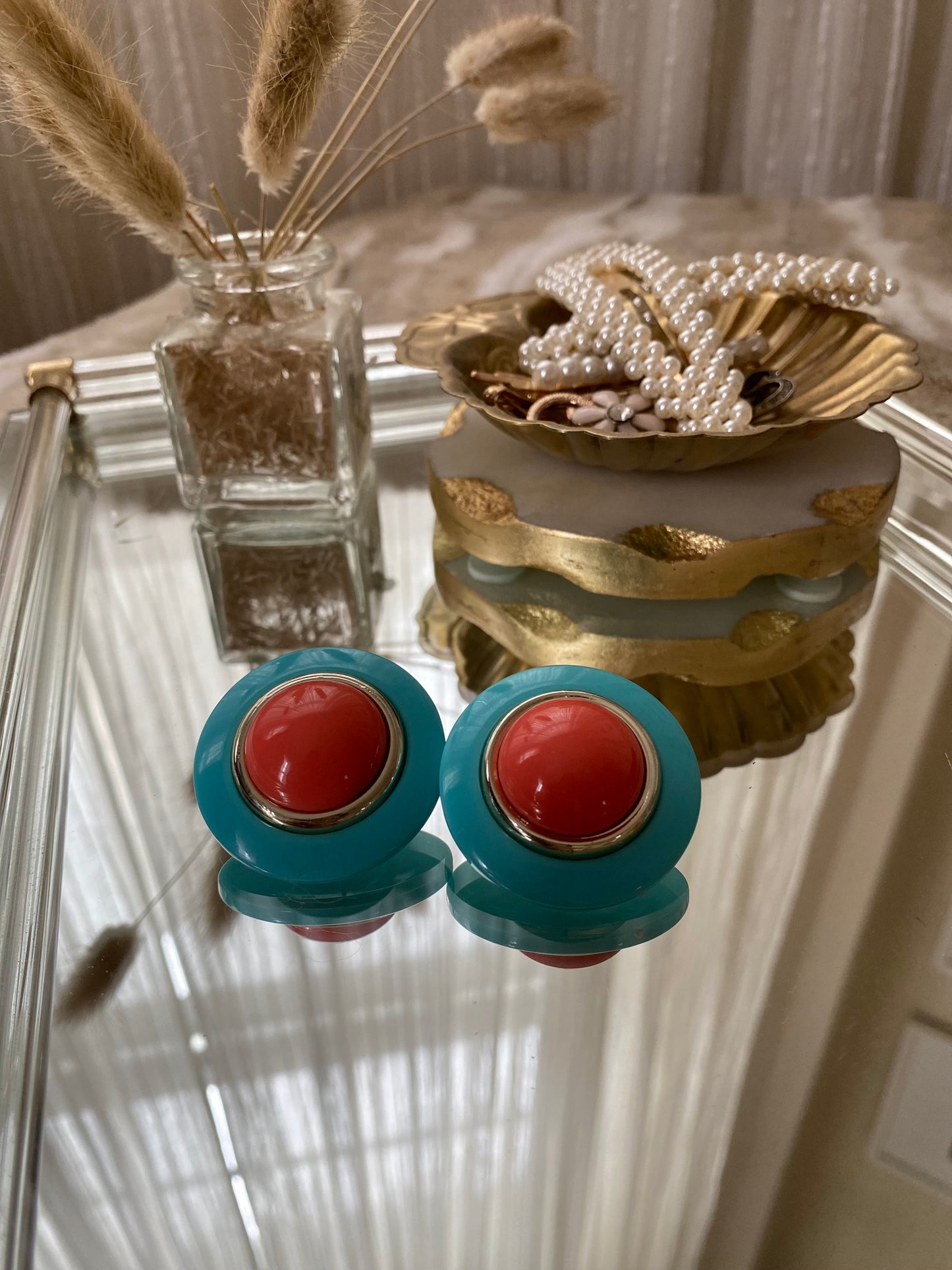 Colorful Circle Earrings