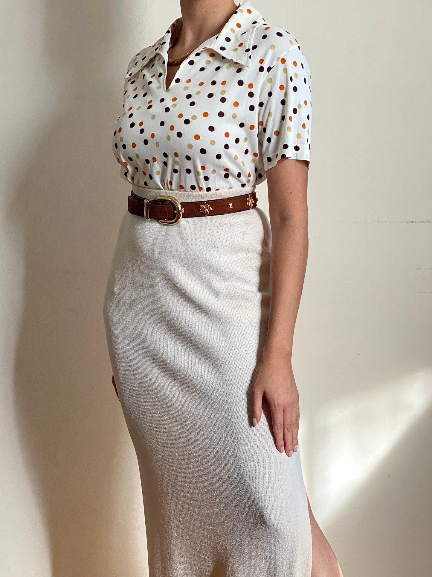 70's Polka Dot Top (M)
