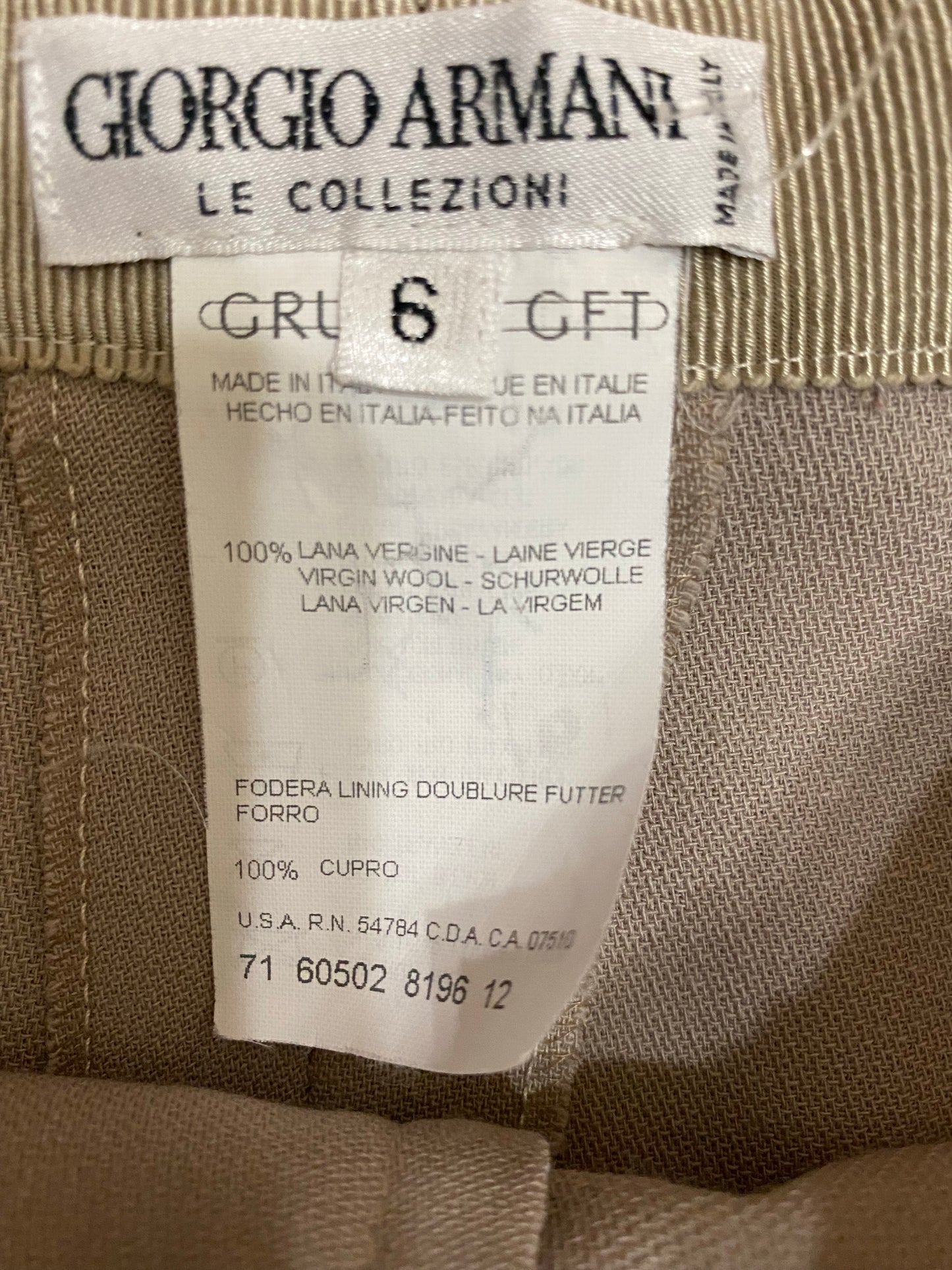 80's Wool High Waisted Trousers (S)