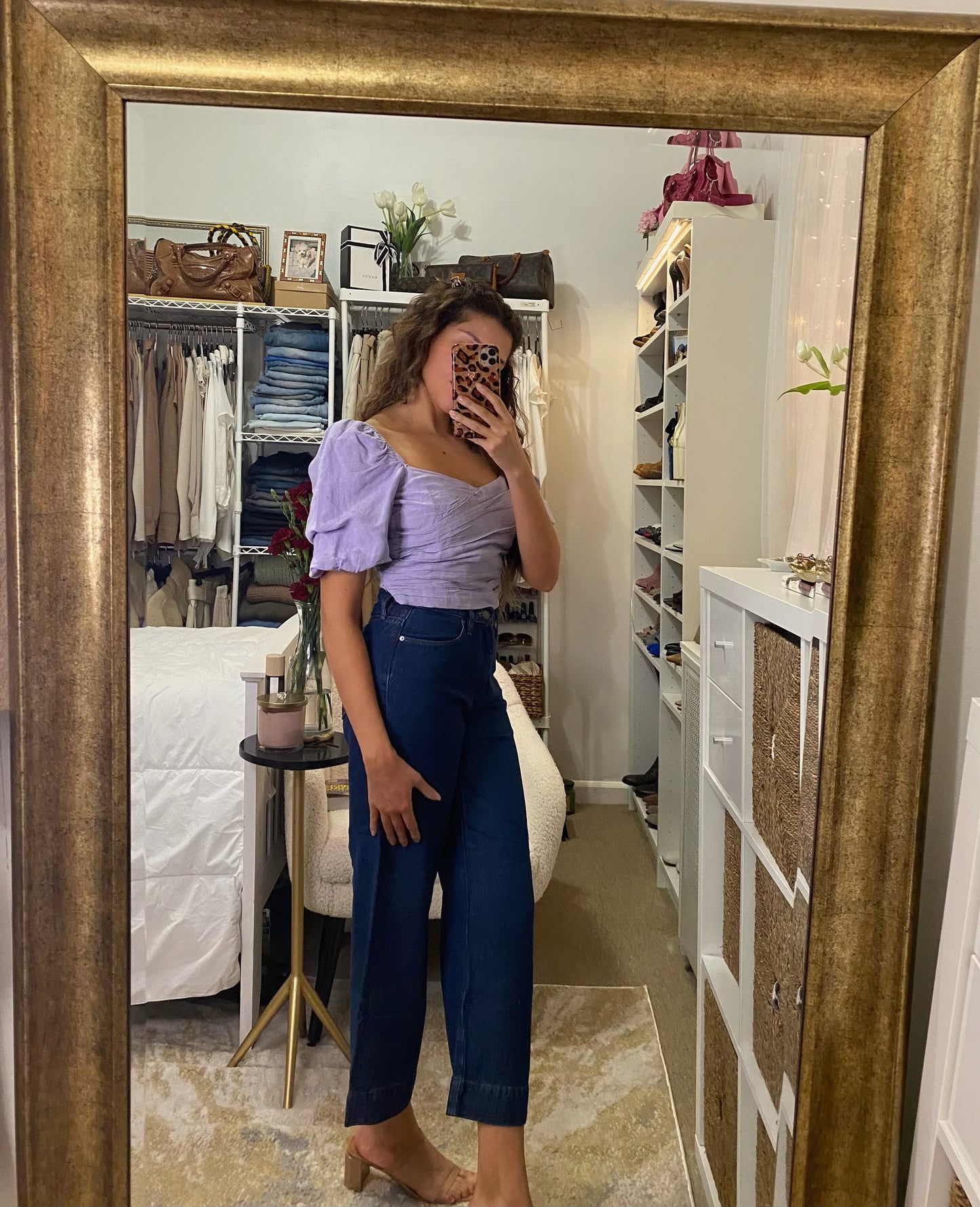 Zara Lilac Crop Top