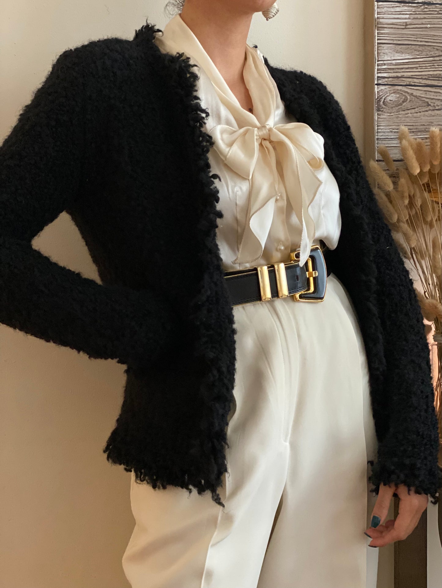 Boucle Open Front Jacket