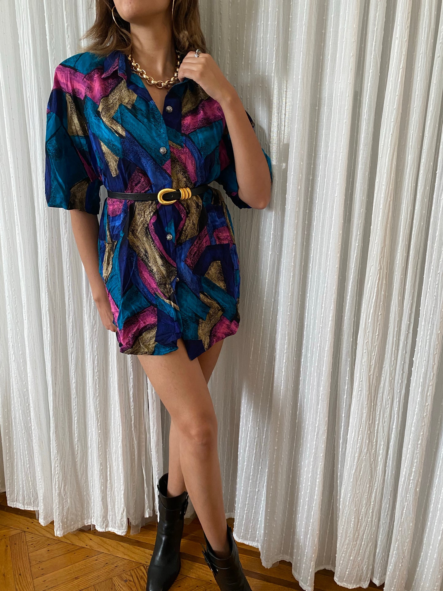 Abstract Short Sleeve