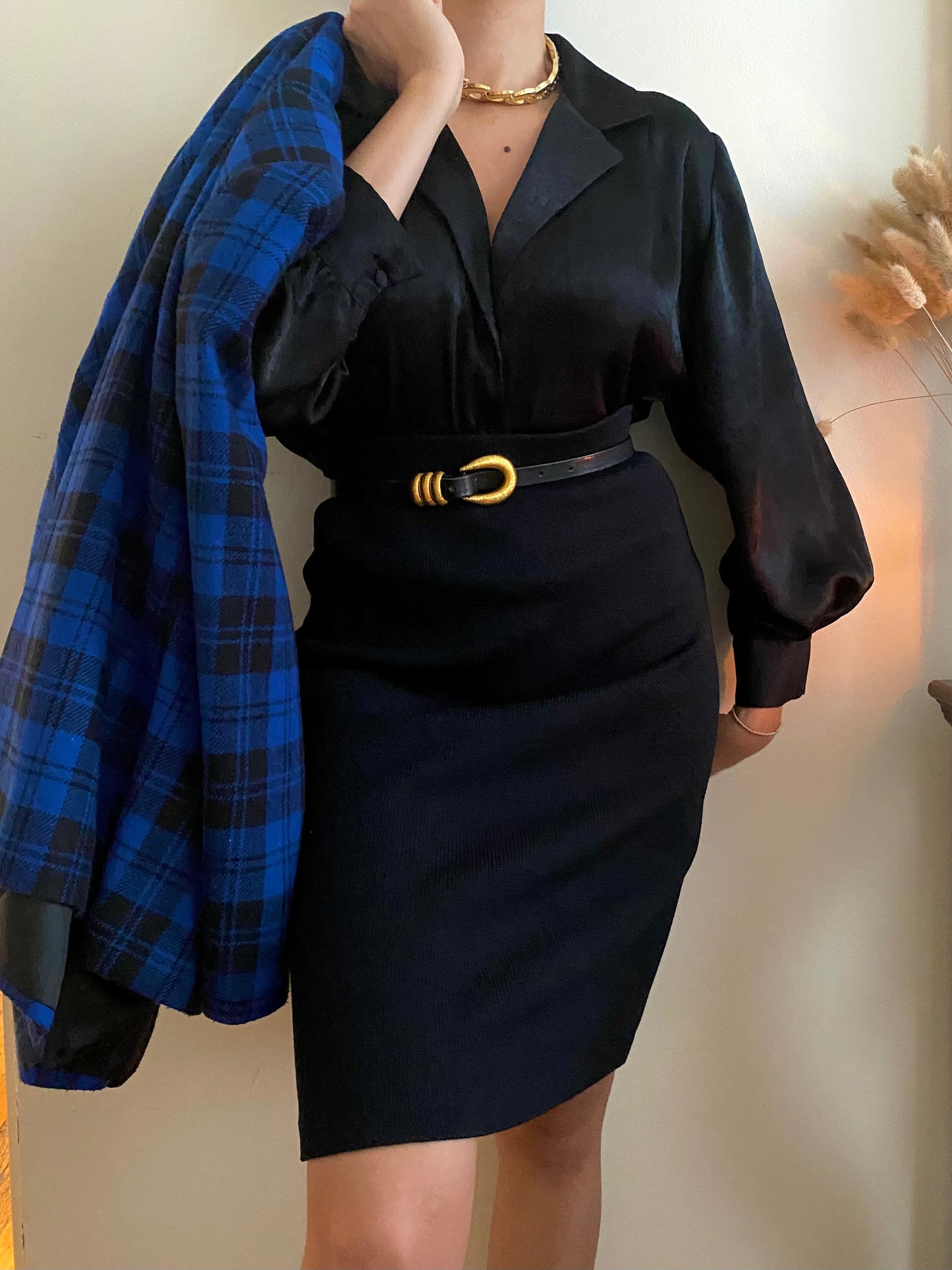 Blue Plaid Blazer
