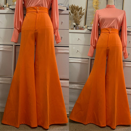 70s Mega Bell Bottom Pants (M, 28"Waist)