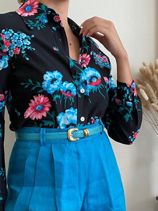 Floral Button Down Blouse