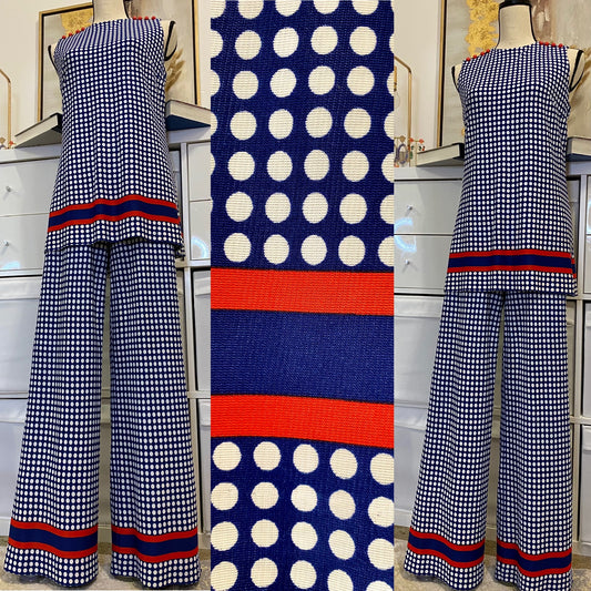 60's 2-Piece Polka Dot Set (S-M)