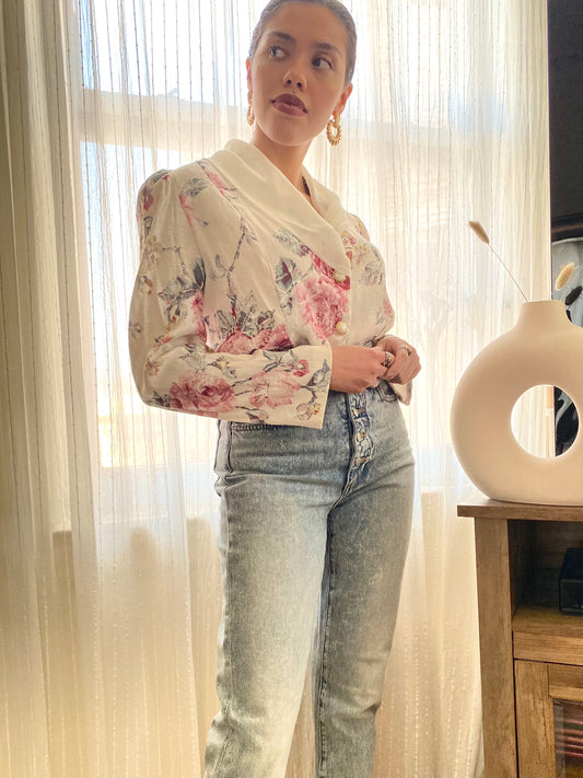 Handmade Floral Blouse