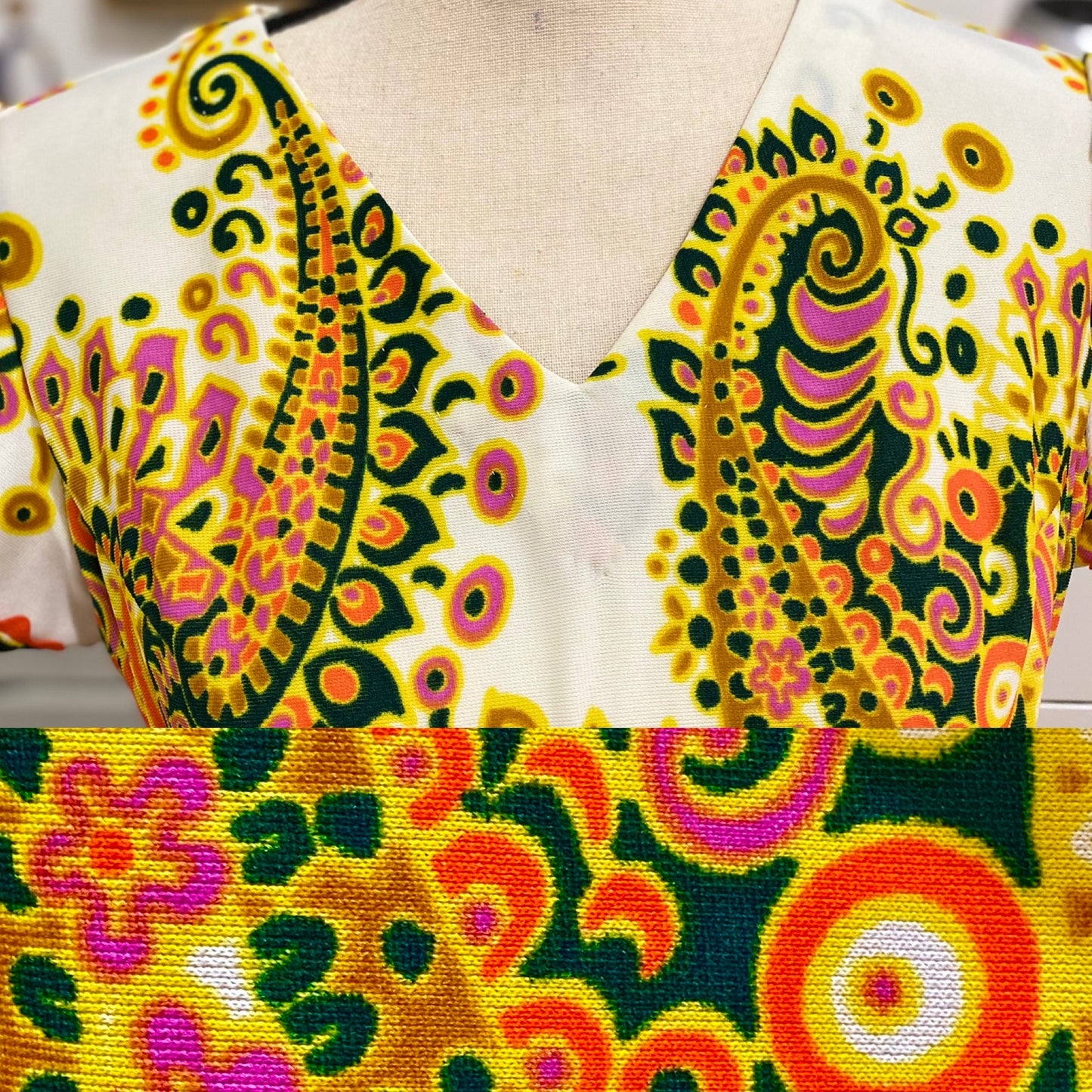 70’s Psychedelic Bell Bottom Jumpsuit (S)