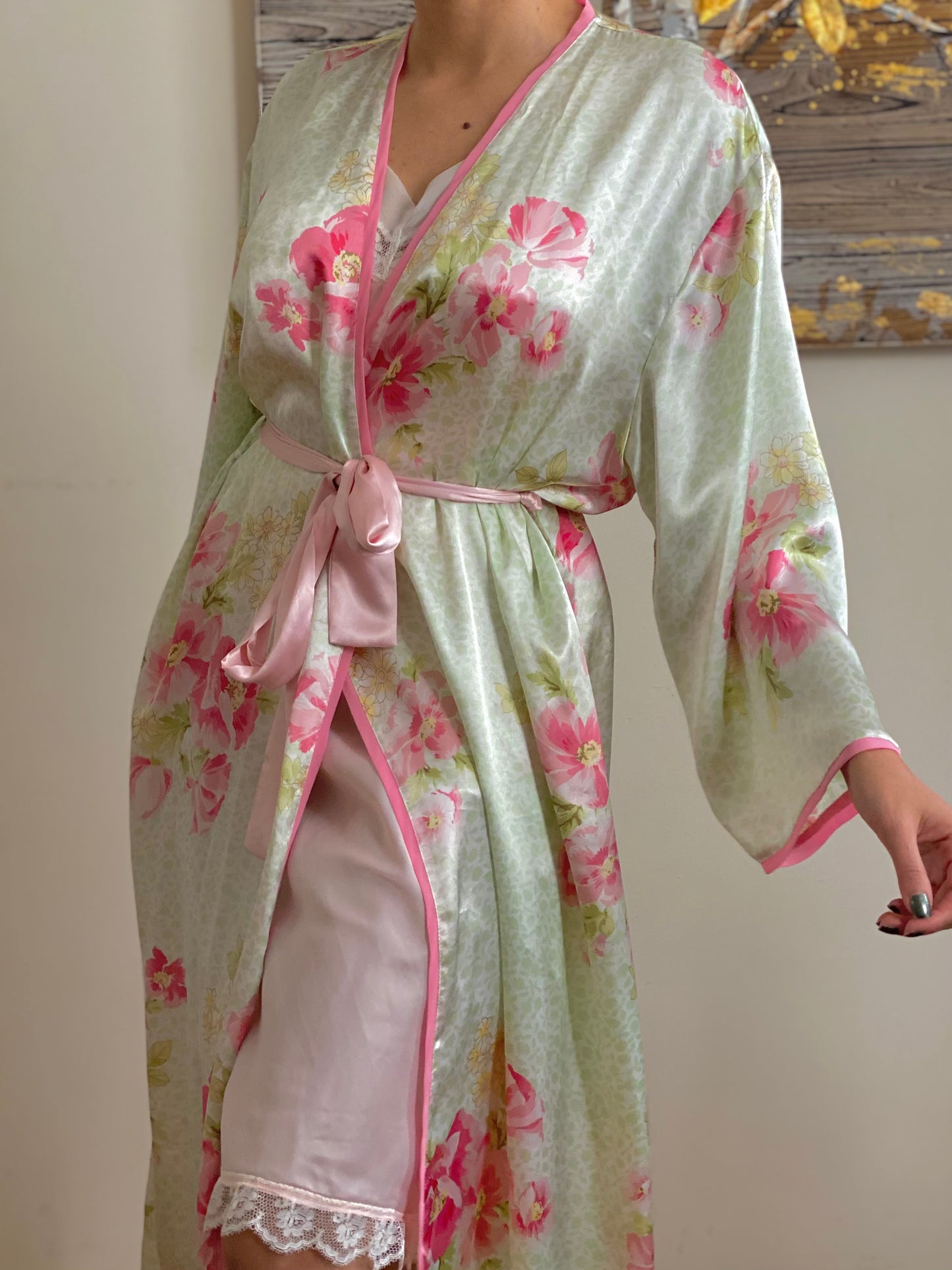 Floral Full Length Robe (L)