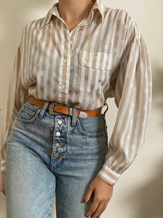 Striped Long Sleeve Blouse (12)