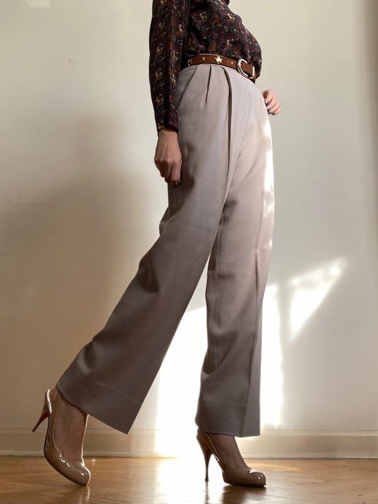 80's Wool High Waisted Trousers (S-26"W)