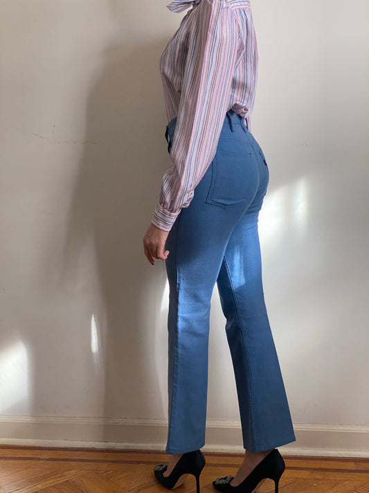 70's Levis Soft Denim High Rise Flared Pants (28")