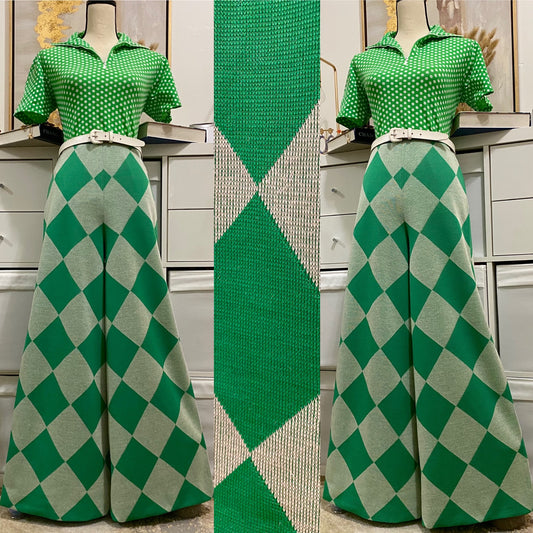 70's Diamond High Rise Bell Bottom (S-M)