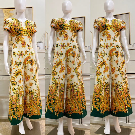 70’s Psychedelic Bell Bottom Jumpsuit (S)