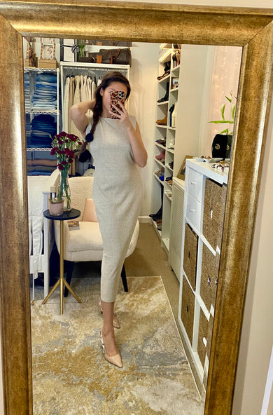 Zara Beige Ribbed Maxi Dress CuzyeahCloset Zara Beige Ribbed Maxi Dress CuzyeahCloset