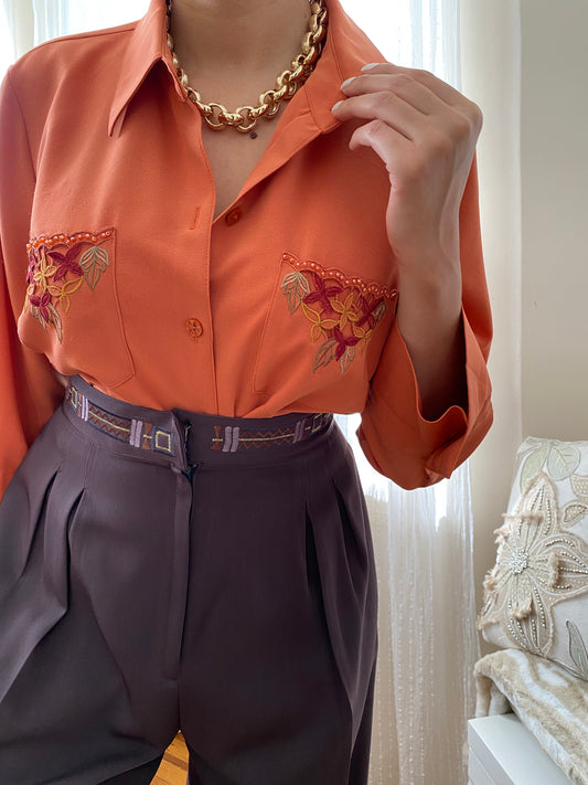 Floral Embroidered Top