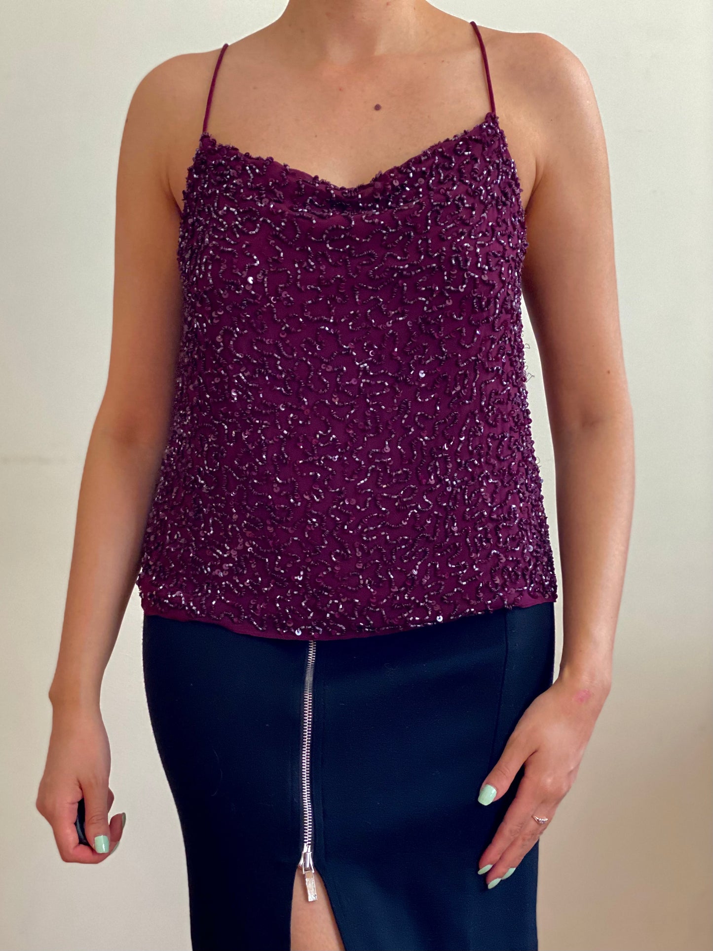 Alice and Olivia beaded tank top