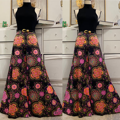 60s/70s Psychedelic Pink store Palazzo Pants