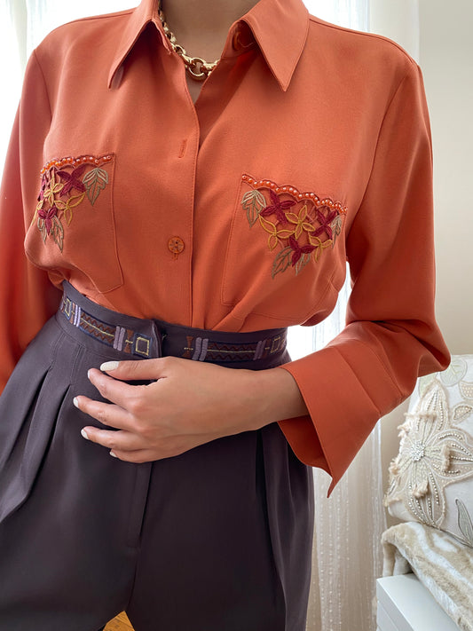 Floral Embroidered Top