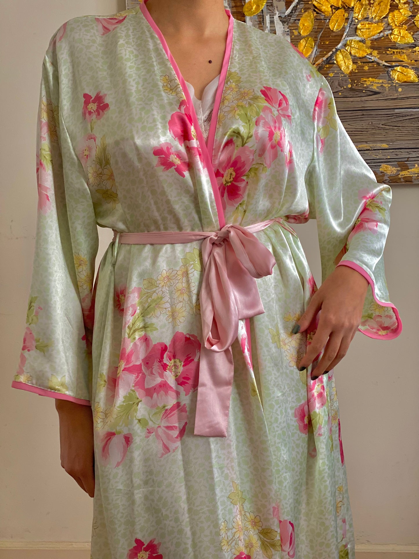 Floral Full Length Robe (L)