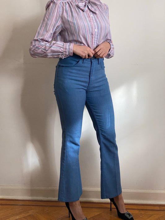 70's Levis Soft Denim High Rise Flared Pants (28")