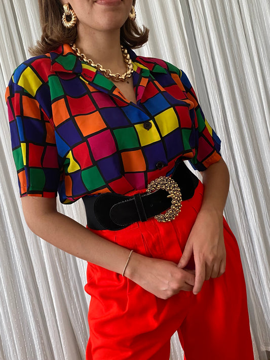 Color Block Short Sleeve