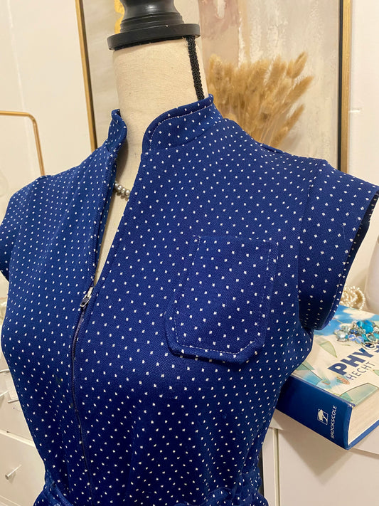 70’s Polka Dot Jumpsuit (S-M)